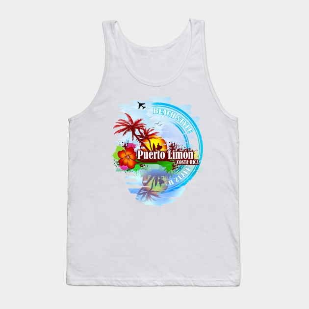 Puerto Limon Costa Rica Tank Top by dejava